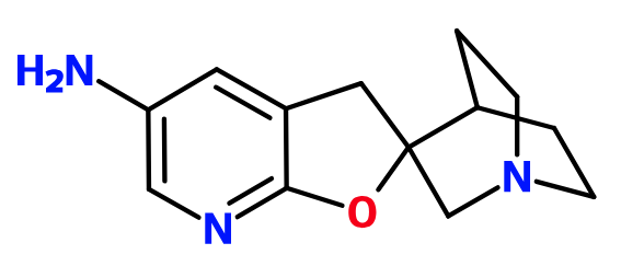 (image for) MCYA0631 3H-1'-Azaspiro[furo[2,3-b]pyridine-2,3'-bicyclo[2.2.2]octan]-5-amine